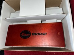 Black Blue Mouse Microphone with Shockmount