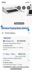 Wireless PA 4 Speaker set + paging base station 8 intercoms– VNS2620 visiplex