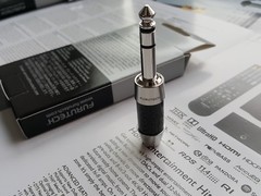 1x Furutech CF-763R 6.3mm Stereo Connector Carbon headphone Plug Rhodium plated
