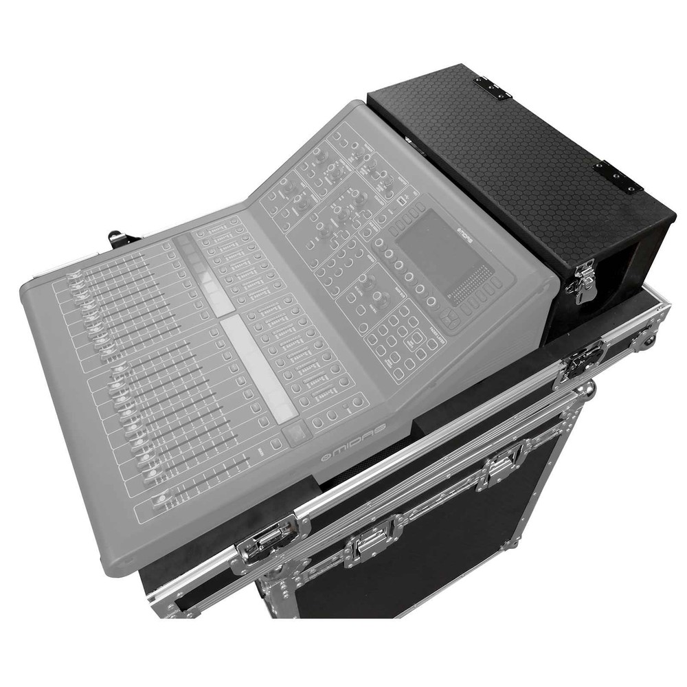 ProX XS-MIDM32RDHW Console Flight Case w Doghouse & Wheels for Midas M32R Mix…