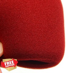 Fielect Microphone Cover Sponge Foam Wine Red 2pk