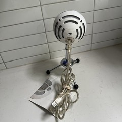 Blue Snowball iCE USB Mic for Recording & Streaming w/ Stand [WHITE]