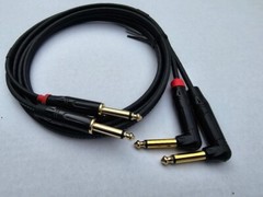 Mogami Dual Angle TS 6.35mm 1/4″ Phono Mono to 2xTS Connector Audio Cable
