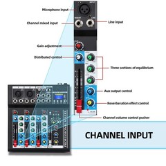 Depusheng HT4 Bluetooth Compatible Professional Portable Digital DJ Console w…