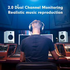 C7 Dual-Mode 2.0 Studio Monitors, Active Monitor Speakers for near Field Music P