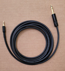 1 – 25’FT Mogami 2552 Gold 3.5mm to 1/4″ TRS Stereo Patch Audio Microphone cable