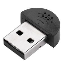 Mini USB Microphone Mic Audio Studio Recording Adapter For Laptop PC Computer