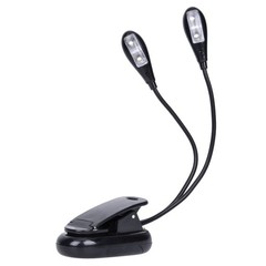 Music Stand Light, 1/2/4/10 Pack Clip on LED Book Lights, USB 1 Pack, Black