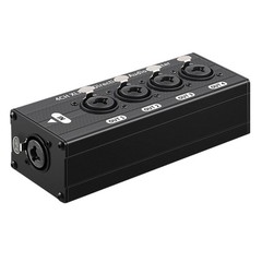 Professional 1 In 4Out XLR /6.35mm Music Splitter For Studio Live Performances