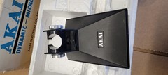 Vintage Akai UM-101 Microphone With Stand- Solid Stainless Steel With Box