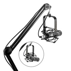 H&A Microphone Suspension Shockmount (Black Matte) for Electro-Voice RE20 / RE27