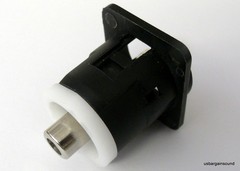 Switchcraft EHRCA2BX Panel Mount Feed Thru RCA Female Adapter Connector, Black