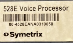 Symetrix 528e Single Channel Voice Processor (058)