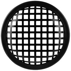 5-1/4″ Economy Waffle Style Steel Speaker Grill