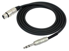 3ft. Kirlin XLR 3-Pin Female to 1/4″ TRS Male Patch Cable, OFC Conductors