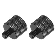 2 PCS Mic Stand Adapter M5 Female to 1/4 Male Screw Thread for Camera Mount