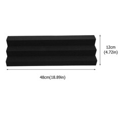 Useful Corner Bass Trap Sound Absorbing Acoustic Foamed Tile for Studio (Black)