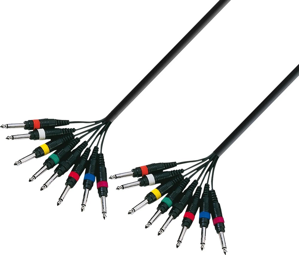 Adam Hall Cables 3 STAR L8 PP 0500 – Multicore Cable 8 x 6.3 mm Jack mono to …