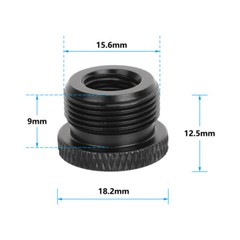 CAMVATE 5-Pack Aluminum Mic Thread Adapter 3/8″-16 Female to 5/8″-27 Male