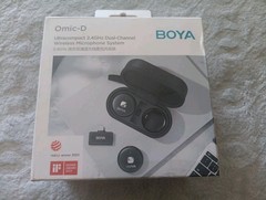 BOYA Omic-D 2.4GHz Wireless Lavalier Microphone for iPhone With Magnetic Clip