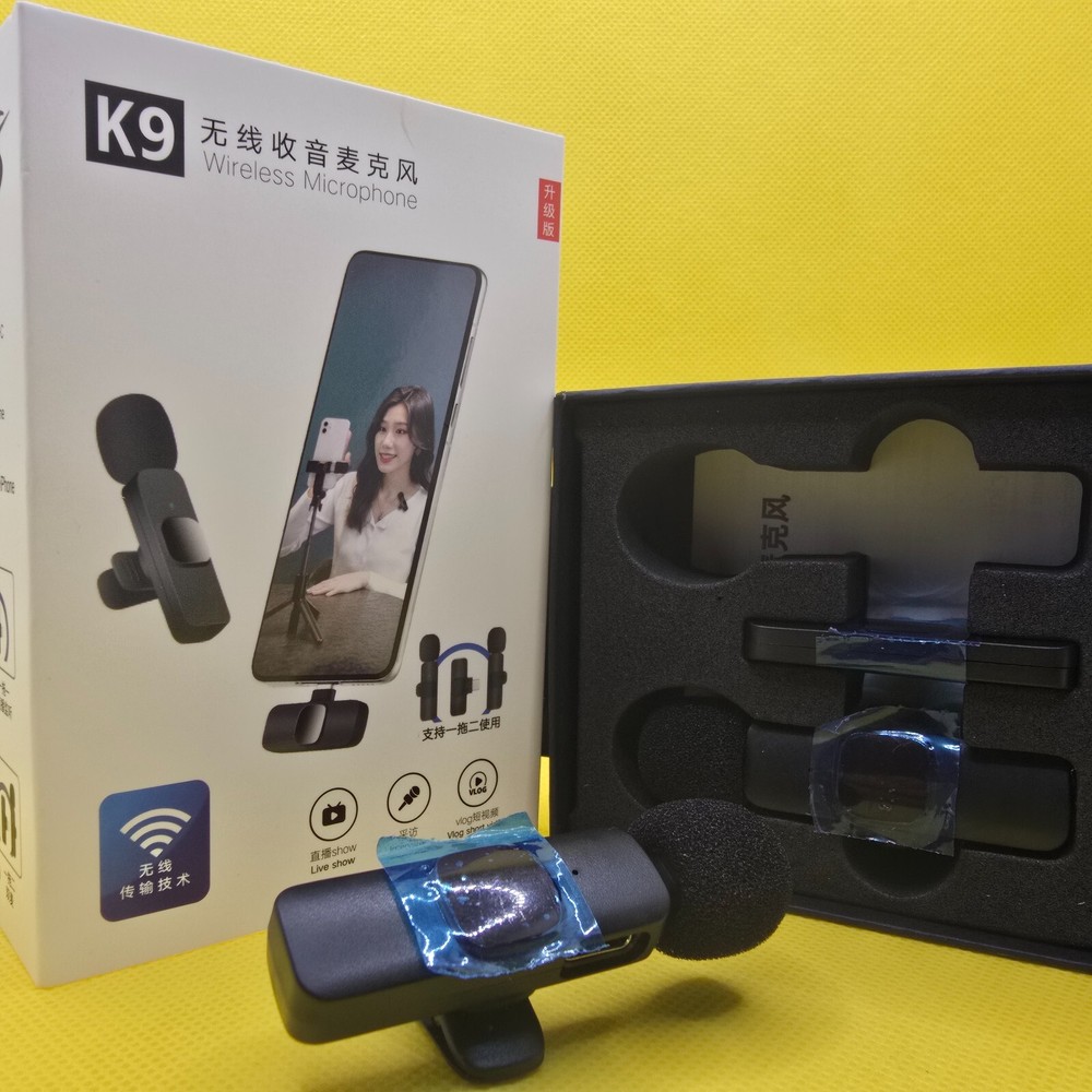Microfono Mini Wireless For Iphone 2 in 1 K9 Plug And Play – 20 M Of Reception.
