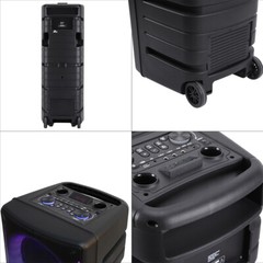 Triple 10″ Woofer 4000W Bluetooth Speaker Rechargable For Party FM Karaok DJ AUX