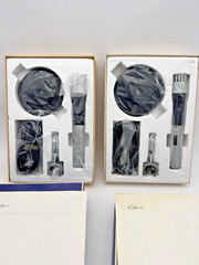 2 AIWA Dynamic DM-51 Vintage Microphones with Stand Parts
