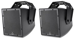 (2) JBL AWC62-BK 6.5″ 120 Watt Black Indoor/Outdoor 70V Commercial Speakers
