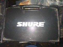 Shure Hard Carrying Case with Accessories – Includes Power Supply, Cables, Ect