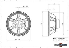 2x B&C 12NDL76 12″ Neodymium Midrange Replacement Midbass Woofer 800 Watts 8-Ohm