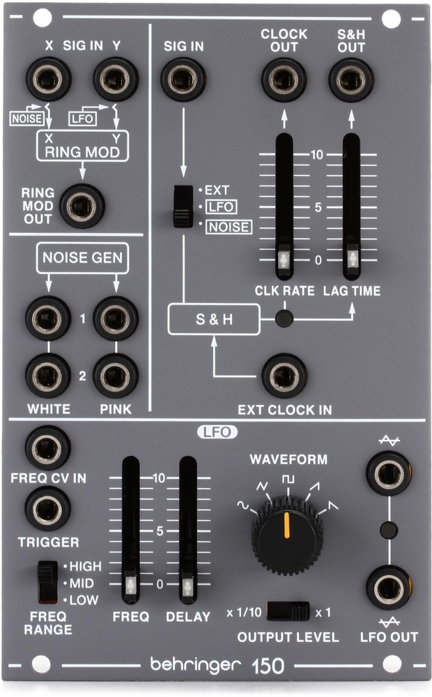 Behringer 150 Ring Mod/Noise/S&H/LFO – Analog Ring Mod/Noise/S&H/LFO Eurorack