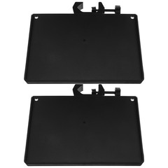 2 Pcs Mic Holder for Stand Microphone Clamp Mount Clamp-on Rack Tray