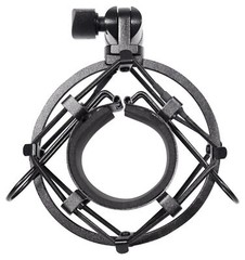 Black Metal Shock Mount w/Foam For Tascam TM-80 Condenser Studio Microphone