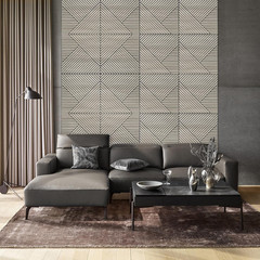 3D Peel and Stick Acoustic Panels – 8 Pack Wood Pattern Soundproof Wall Decor