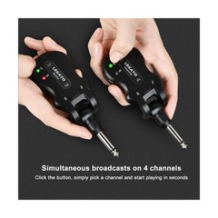 LEKATO Wireless Guitar System 5.8 Wireless Guitar Transmitter Receiver Rechar…