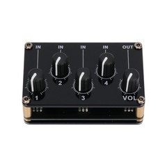 2.5K ohms – 10K ohms Output Impedance 4 Channel 3.5mm Stereo Audio Mixer