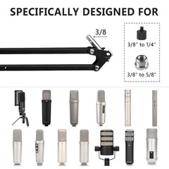 for Creators Microphone Arm Compatible with Rode NT-USB, NT1-A, NT1, Mic Boom