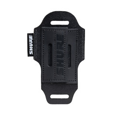 Shure by Gator Premium Black Leather Wireless Bodypack Transmitter Pouch