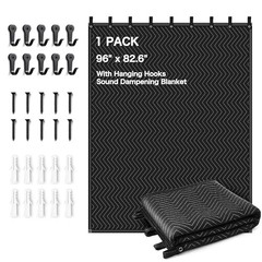 Extra Large Sound Dampening Blanket,96″x 80″ Sound Absorbing Studio 1 PACK