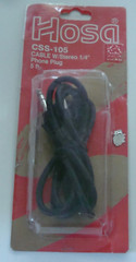 NEW SEALED Hosa 1/4″ Stereo Phone Plug to Same 5ft CSS-105 Taiwan