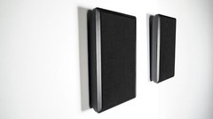 Rockville Commercial Amplifier+(4) Slim Black Restaurant/Bar/Cafe Wall Speakers