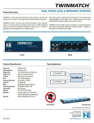 NEW Henry Engineering TwinMatch HD 4-Ch Dual Stereo Level & Impedance Interface