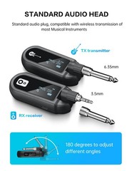 EBJ Wireless Guitar System UHF Wireless Guitar Transmitter Receiver Rechargea…
