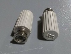 50 Ohm Terminator 2 Pack BNC Male Plug Coaxial Cable Adapter Connector DEC H8225