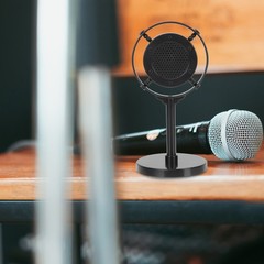 Retro Microphone Vintage Model Child Old Fashion Microphones Props Photo