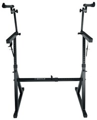 Rockville Z55 Z-Stand Adjustable 2-Tier Keyboard Stand w/Shelf + Travel Bag