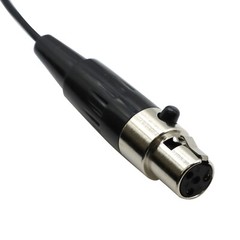 Black Hook Headset Microphone For Shure Bodypack Transmitter TA4F 4pin Mini XLR