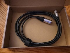 Amazon Basics XLR Male to Female Microphone Cable for Speaker 6 Feet, Black SC