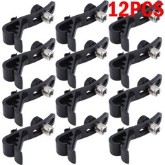 12Pcs Drum Microphone Clip, Adjustable Mic Mount Clamp Holder Mic Securing Clip
