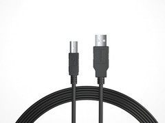 Extra Long 12FT USB 2.0 Type-A to Type-B Cable for Audio Interfaces & Pianos